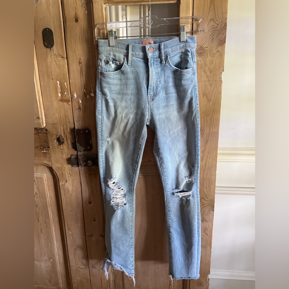 EUC MOTHER The Insider Crop Step Fray Free Hugs Sz 25